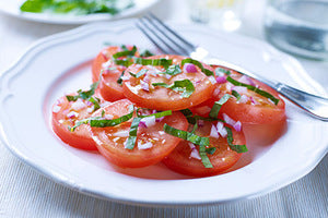 tomato and red onion